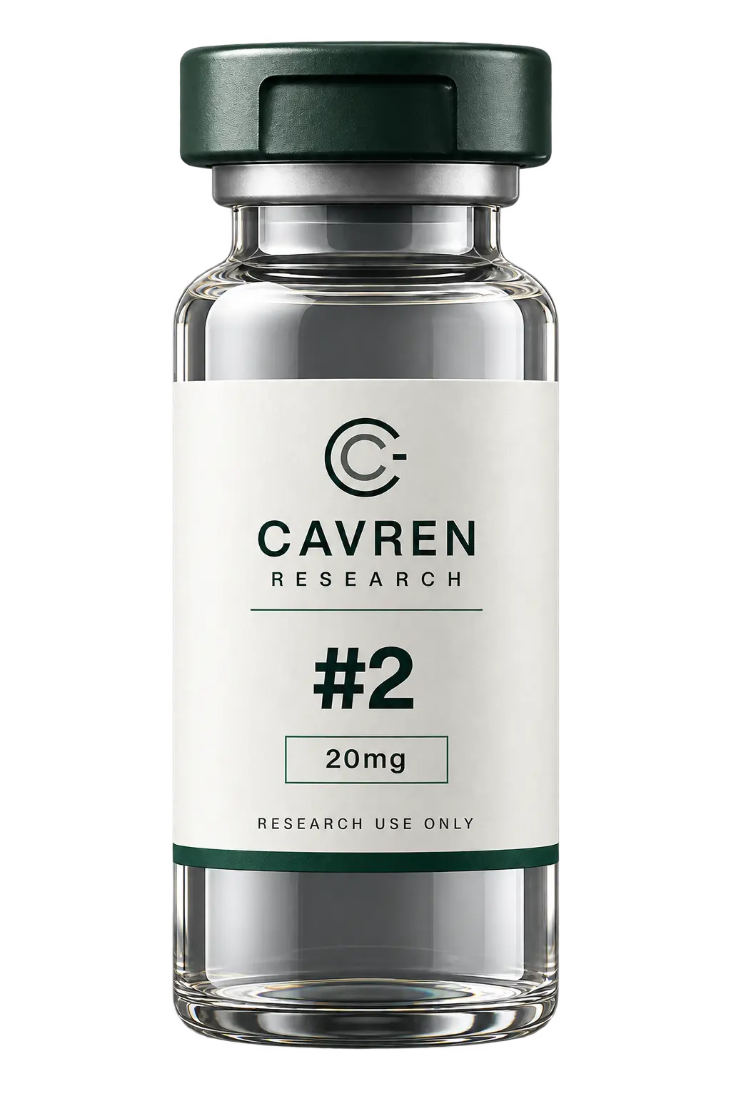 Cavren Research laboratory vial, #2, 20mg