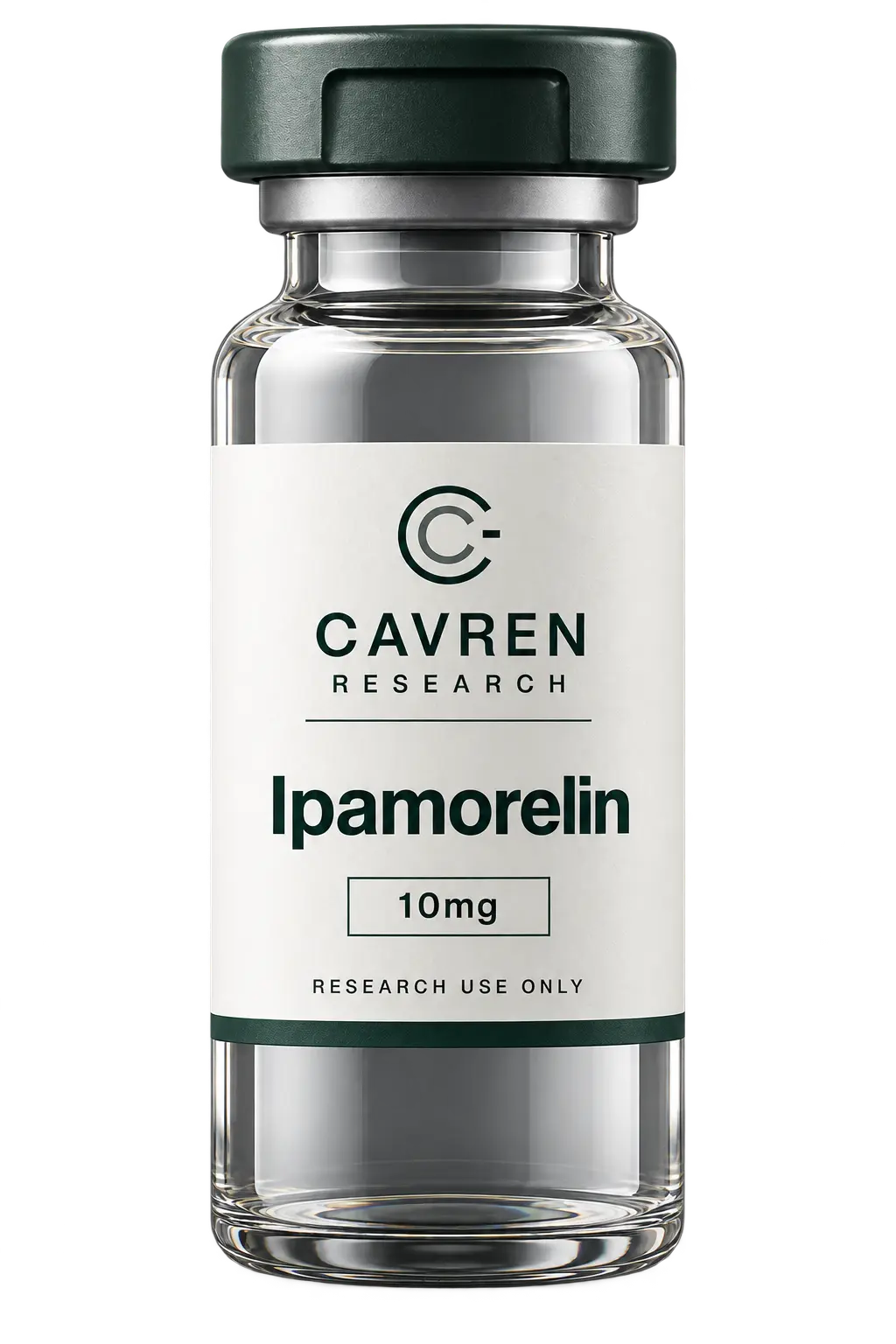 Cavren Research laboratory vial, Ipamorelin, 10mg