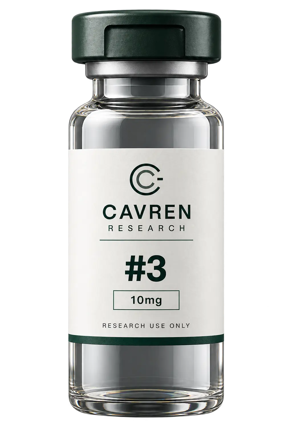 Cavren Research laboratory vial, #3, 10mg