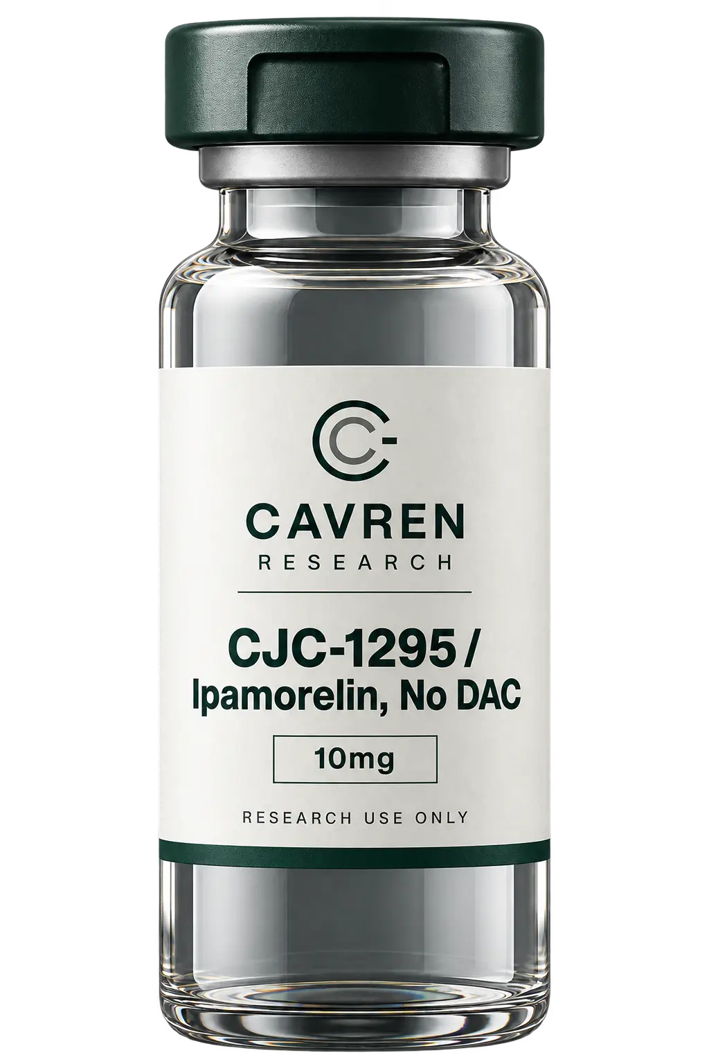 Cavren Research laboratory vial, CJC-1295 / Ipamorelin, No DAC, 10mg
